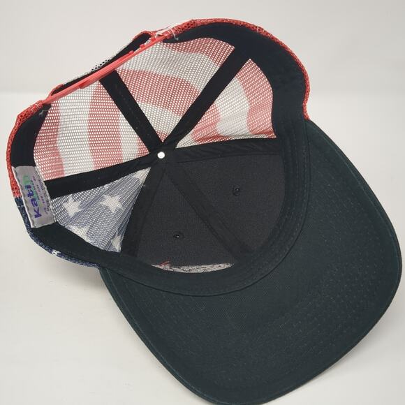 M Snapback Trucker Hat Multicolor OS Adjustable Patriotic Stars &Stripes Katl - Picture 6 of 8